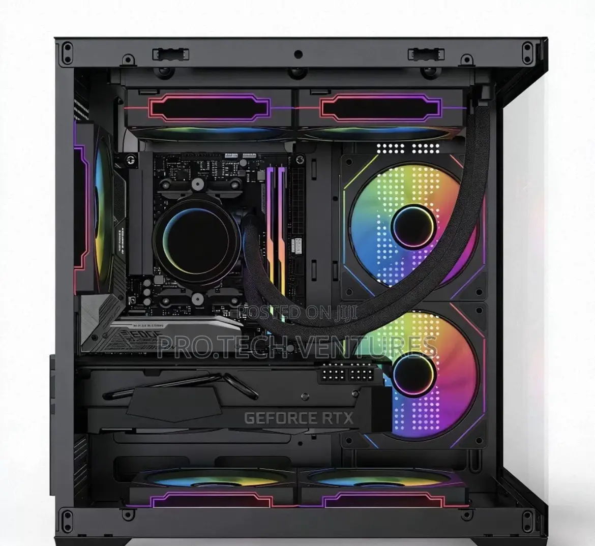 Desktop Gaming Case With 7 Rgb Fan