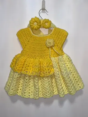 Sunshine Bloom Crochet Dress Set