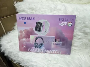 H25 Max Smart Watch Combo Set - 2.3" Amoled Screen+Bluetooth Headphone