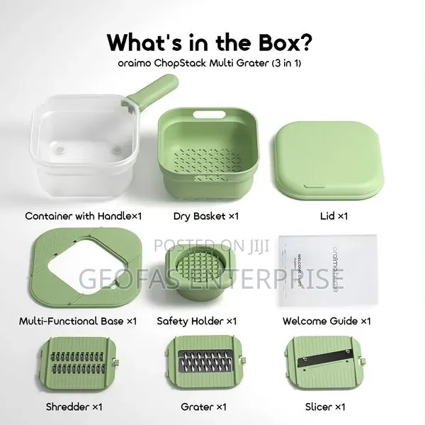 Oraimo Chopstack Detachable 3 in 1 Cheese Grater
