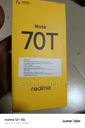New Realme Note 70T 256 GB Gold