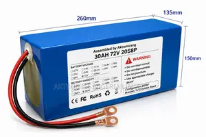 36v, 48v, 60v, 72v Electric Bike (Ebike) Lithium Battery Pack