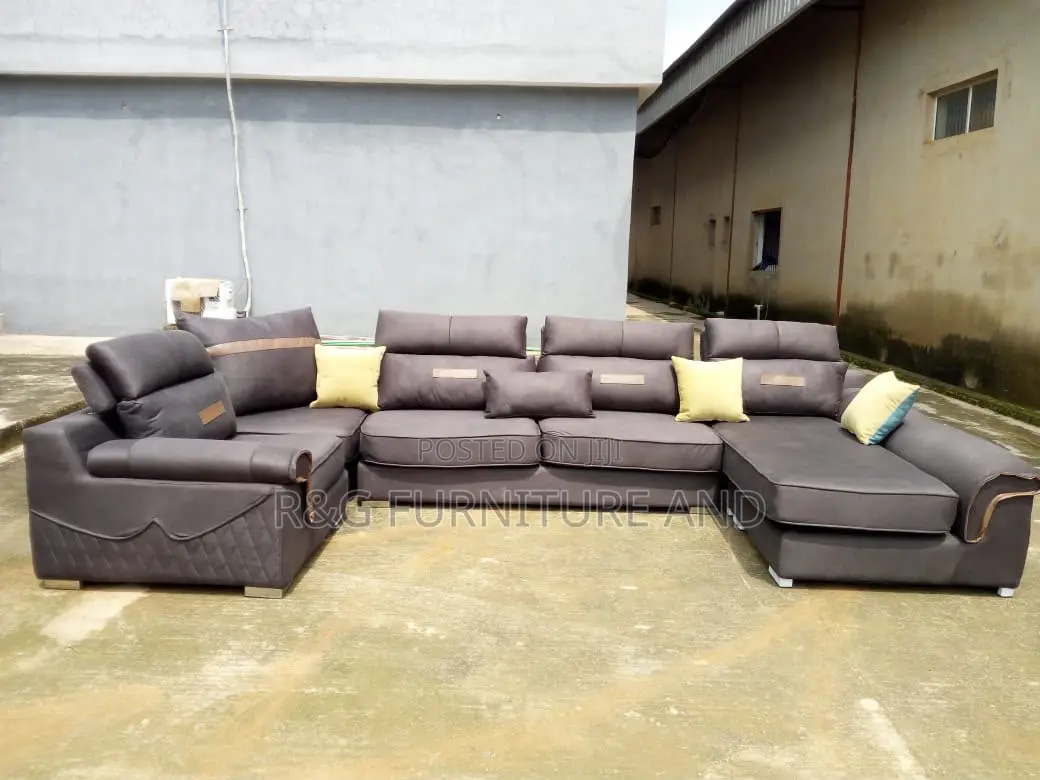 Imported Adjustable Headrest Lshape Sofa