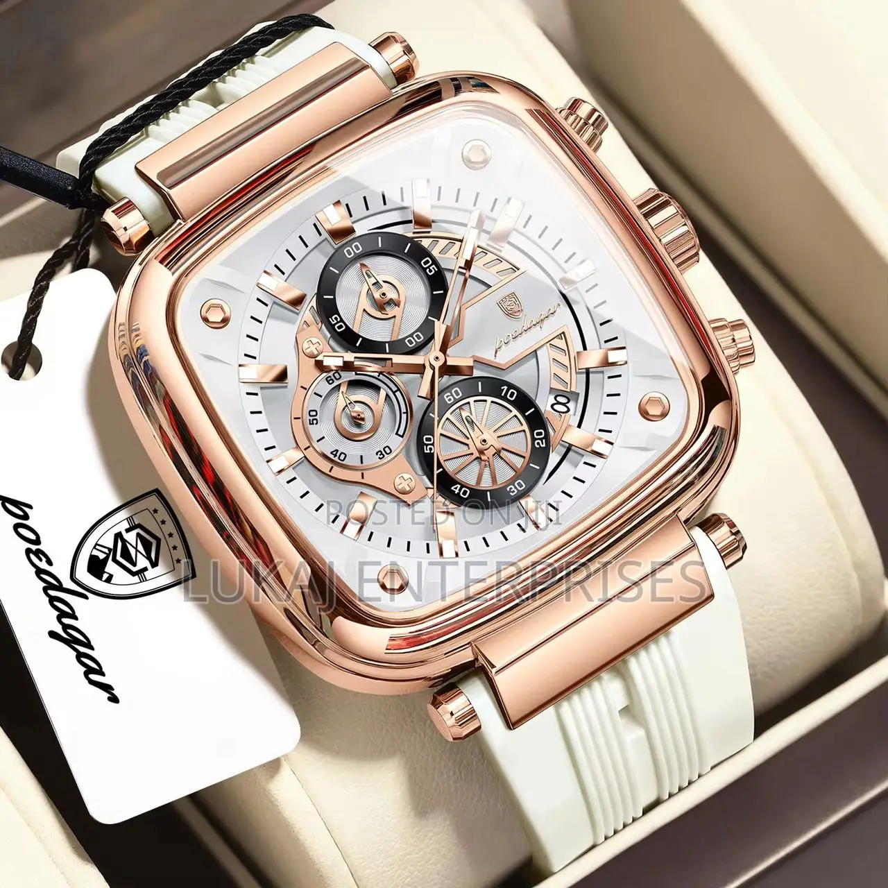 Poedagar Rubber Classic Watch