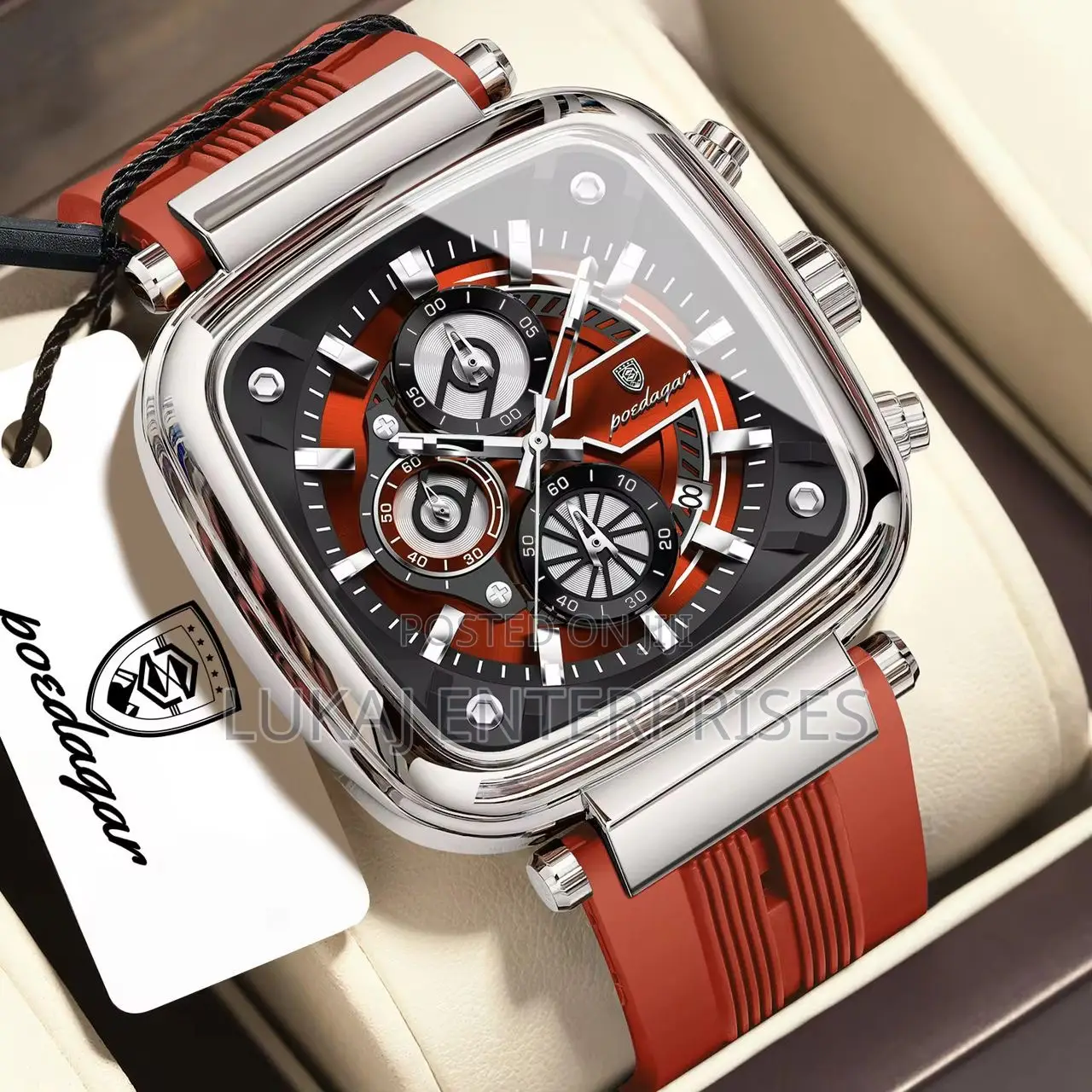 Poedagar Rubber Classic Watch