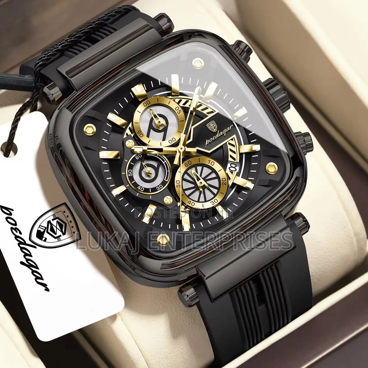 Poedagar Rubber Classic Watch