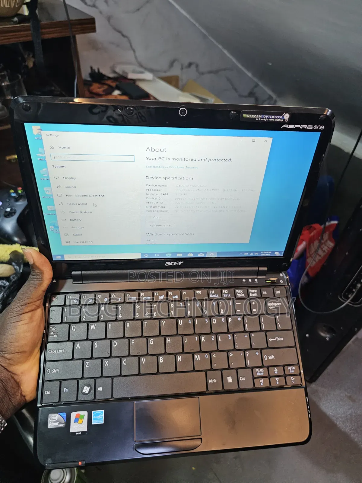 Laptop Acer Aspire One 2GB Intel Pentium HDD 256GB