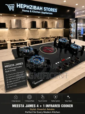 Meesta James 4+1 Infrared Gas Cooker – Digital Touch Control Built-In