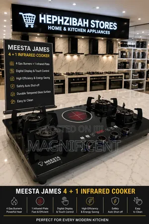 Meesta James 4+1 Infrared Gas Cooker – Digital Touch Control Built-In