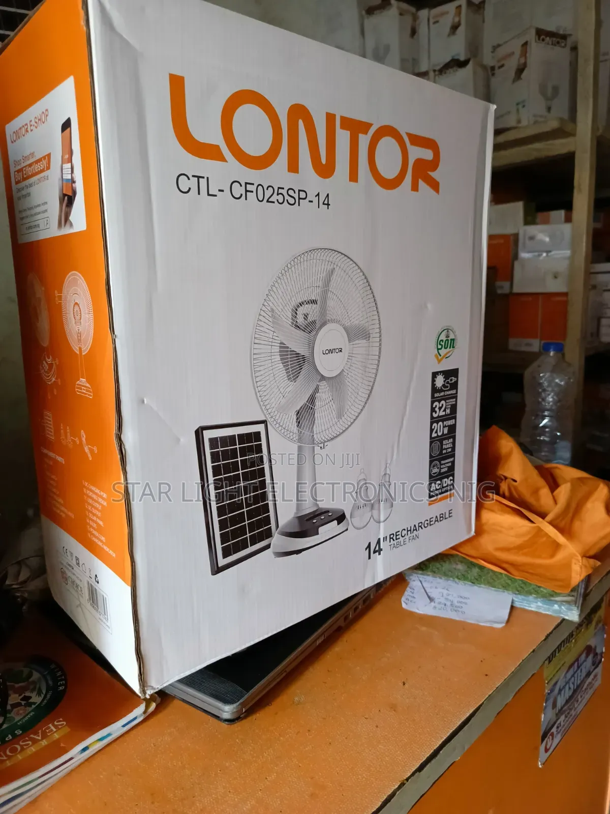 14 Inches Table Solar Fan