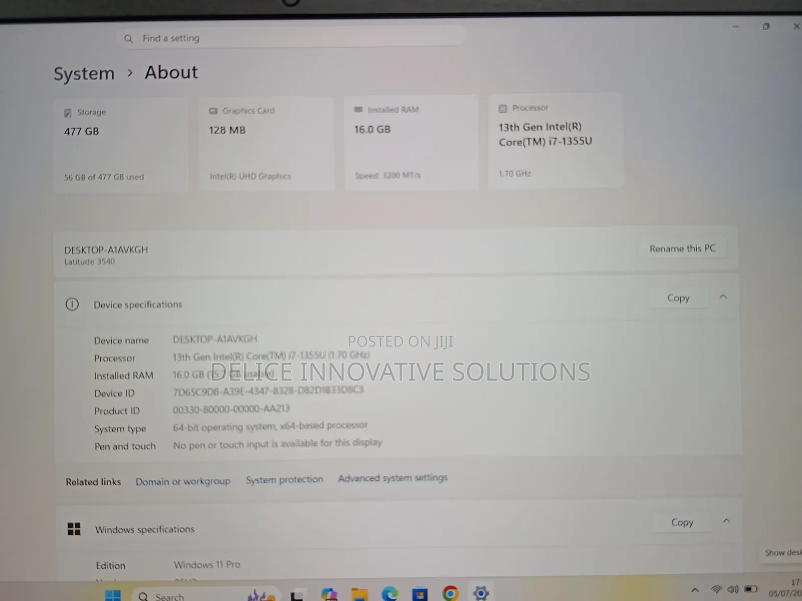 Laptop Dell Latitude 3540 16GB Intel Core i7 SSD 512GB