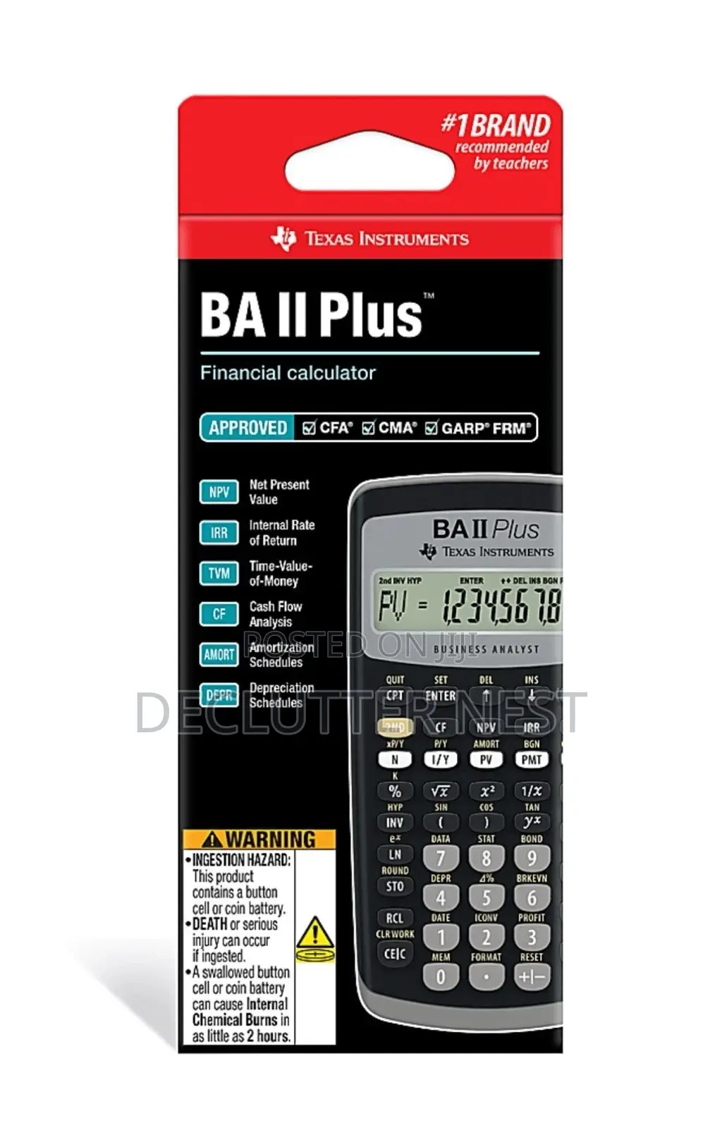 Texas Instruments Ba Ii Plus Financial Calculator