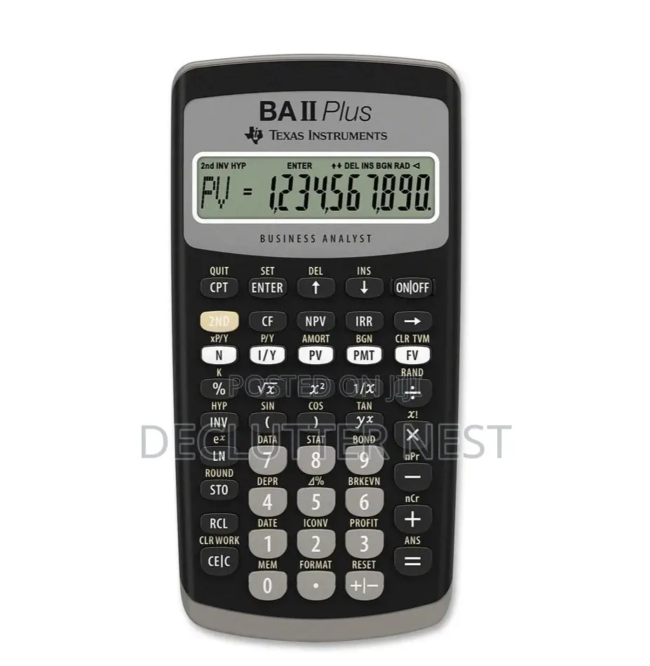Texas Instruments Ba Ii Plus Financial Calculator