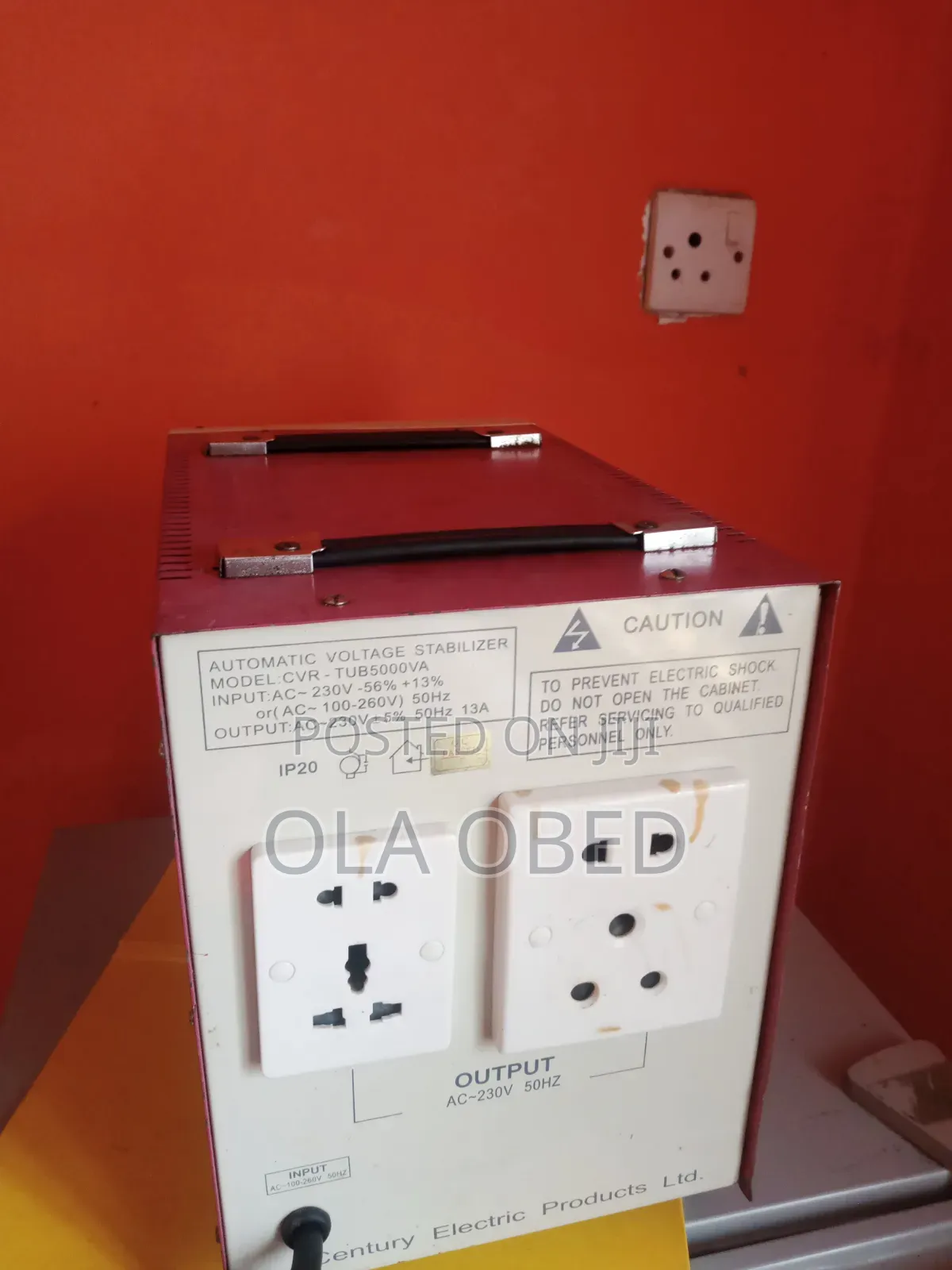 Few Months Used Century Stabilizer 5000va