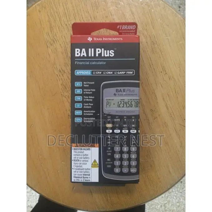 Texas Instruments Ba Ii Plus Financial Calculator