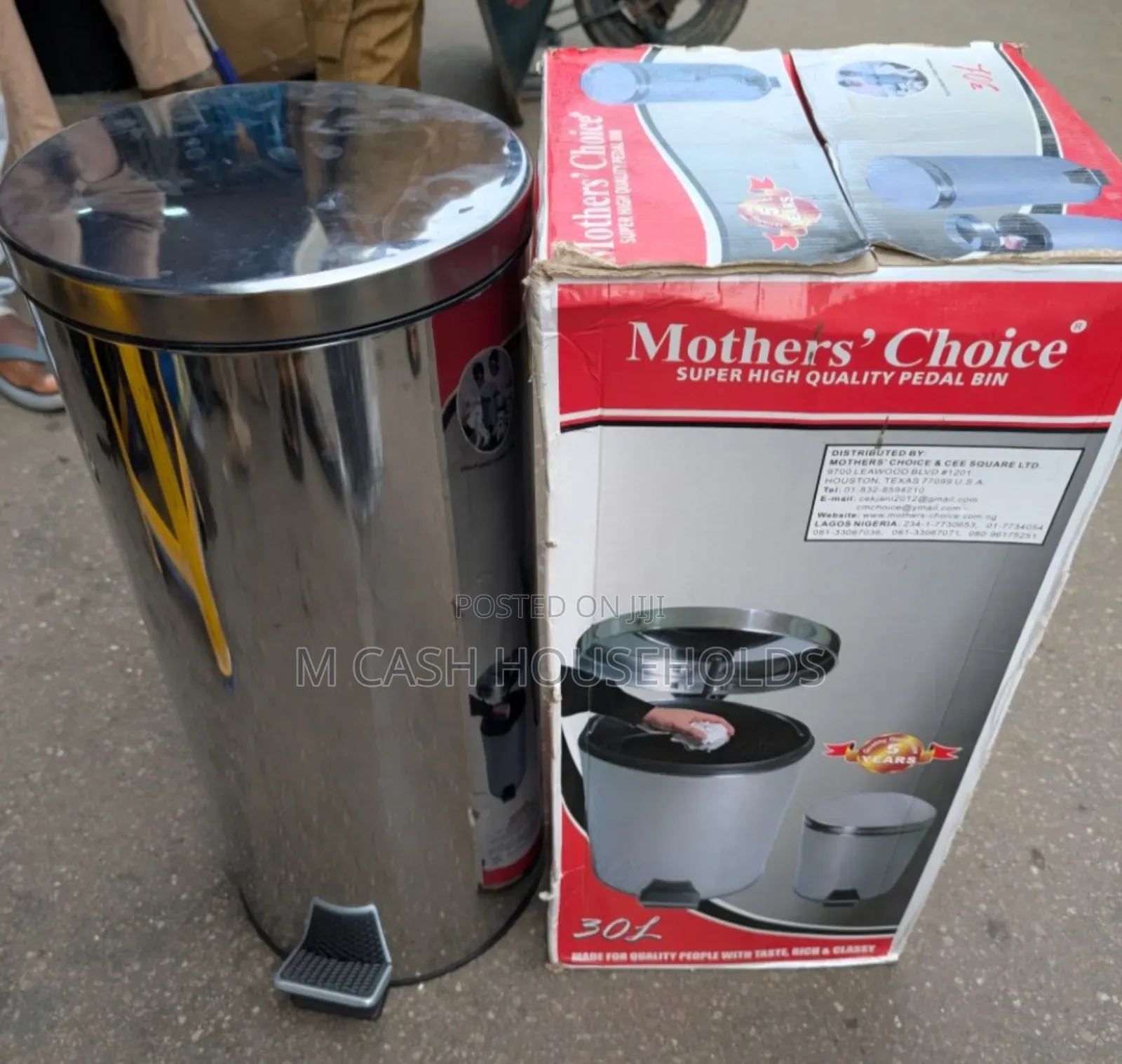 30-Liters Mothers Choice Pedal Bin