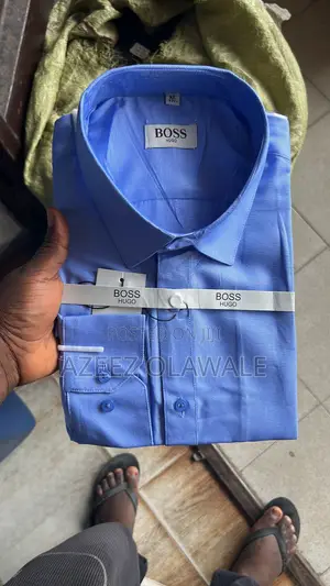 Men’S Premium Blue Dress Shirt