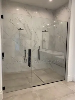 Inline Swinging Door Shower Enclosure