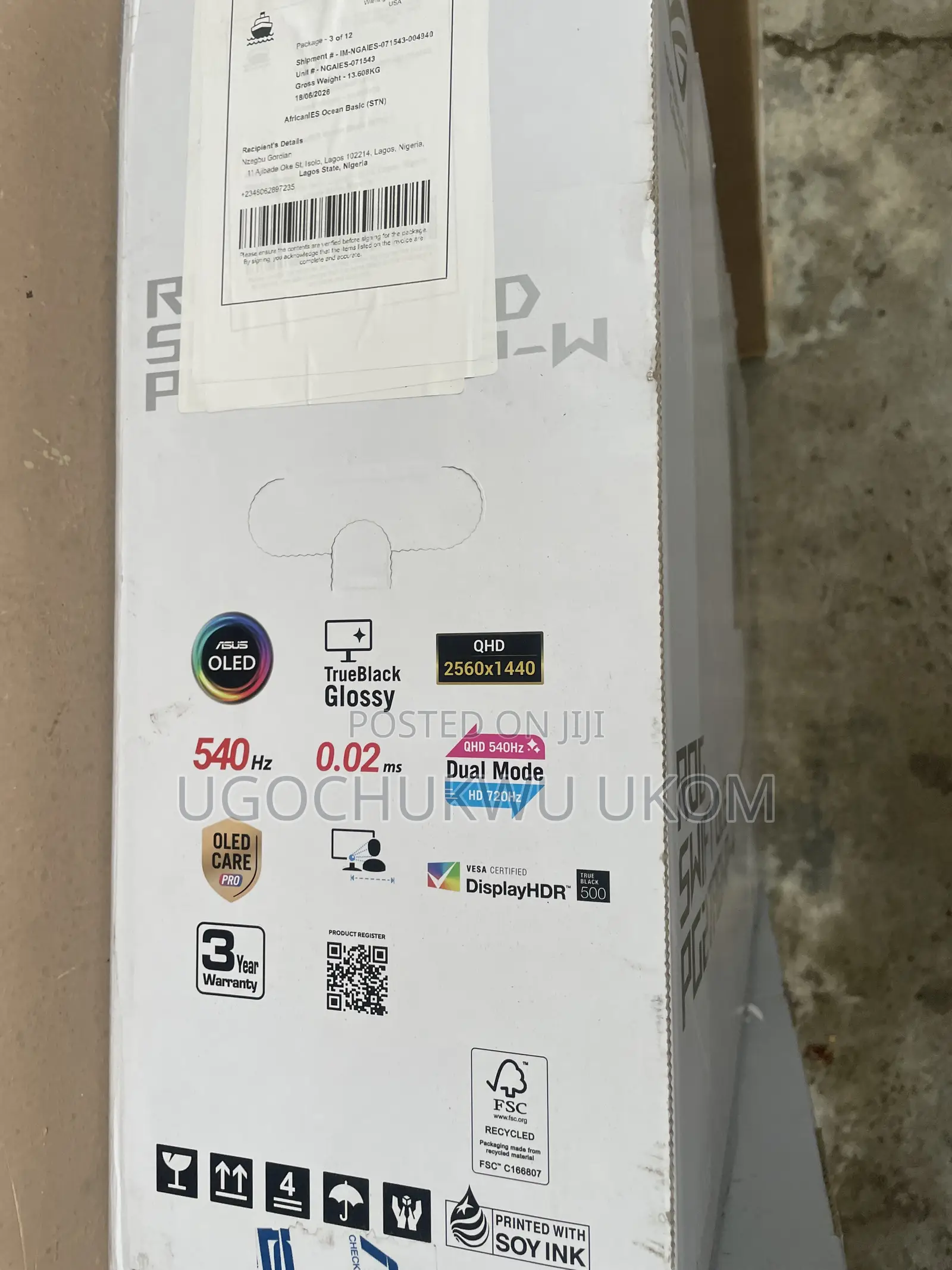 Asus Rog Swift Oled Pg27aqdp