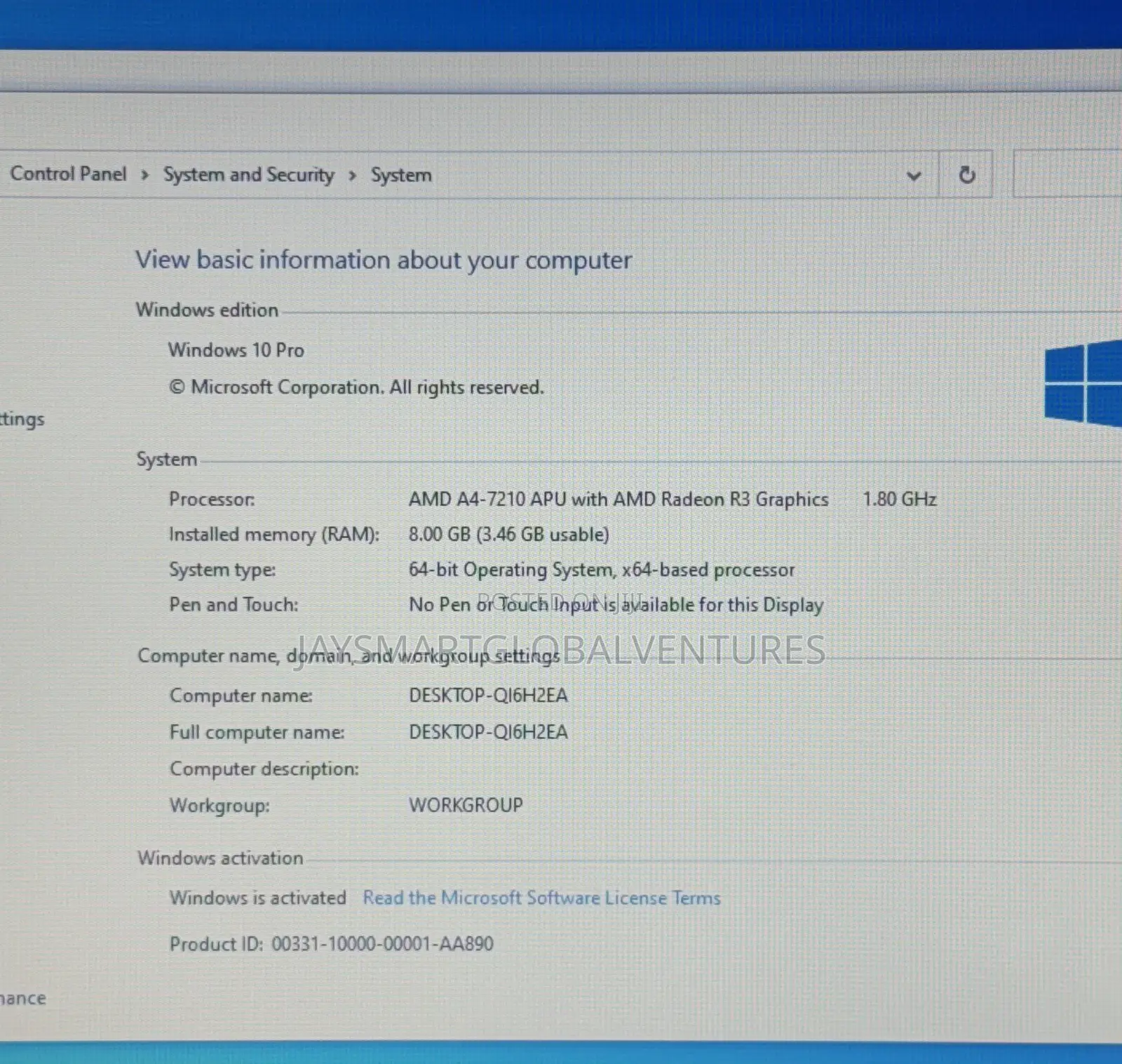 Laptop Acer Aspire E5-522 8GB AMD A4 HDD 750GB