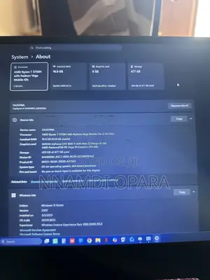 Laptop Asus ROG Zephyrus G14 16GB AMD Ryzen 7 SSD 512GB