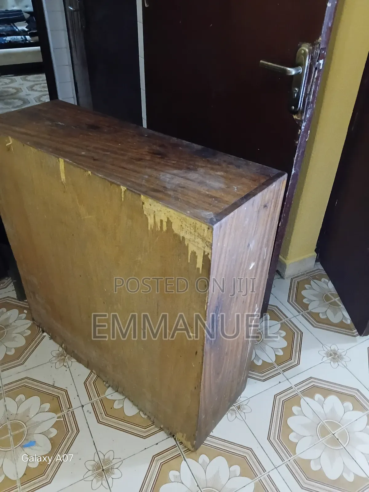Wooden Shelf With Drawers
