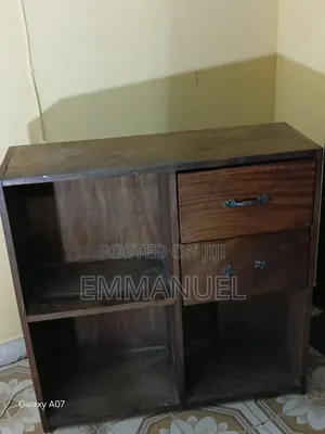 Wooden Shelf With Drawers