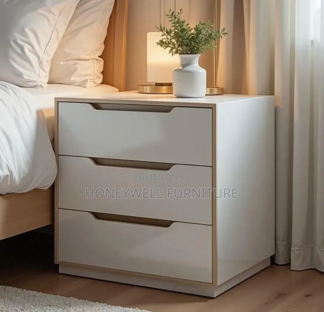 Bedside Table With Three Drawers