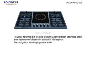 4 Burner Gas Cooker With 1 Electric Hot Plate