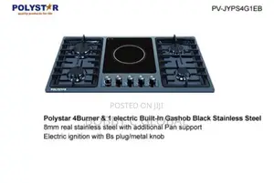 4 Burner Gas Cooker With 1 Electric Hot Plate