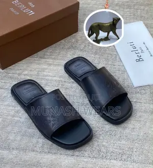 Berluti Leather Cover Palm Slipers 40-46