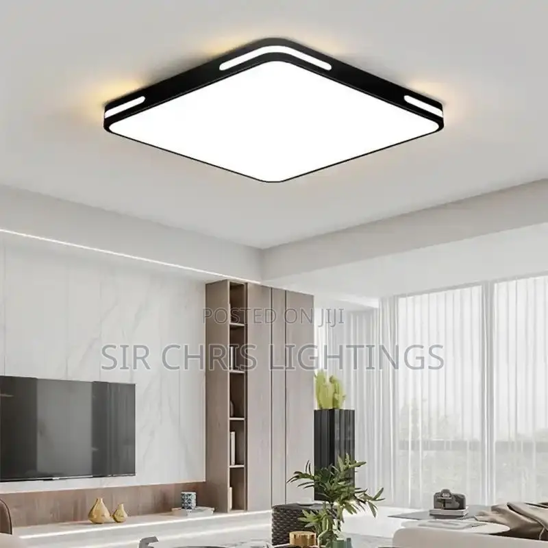 Minimalist Square Chandelier Led Ceiling Light for Bedroom Dining