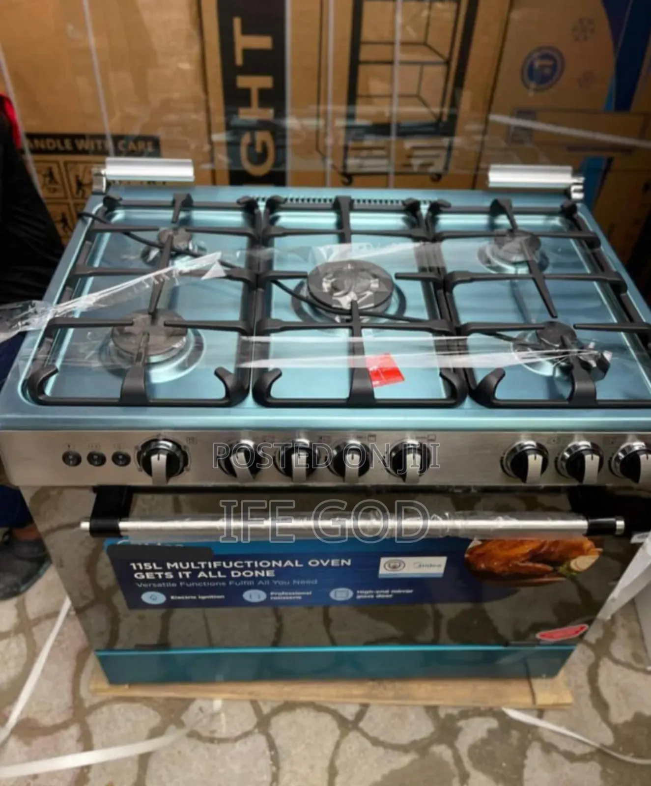 Original Bosch 90cm Standing 5 Burners Automatic Gas Cooker