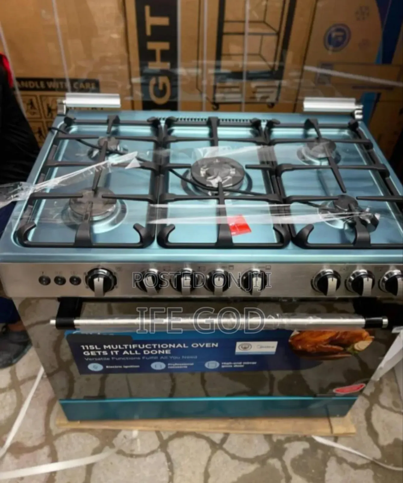 Original Bosch 90cm Standing 5 Burners Automatic Gas Cooker