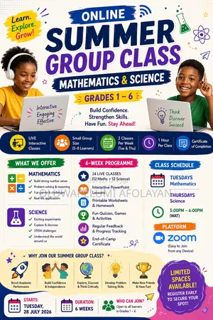 Stem Summer Class For Kids