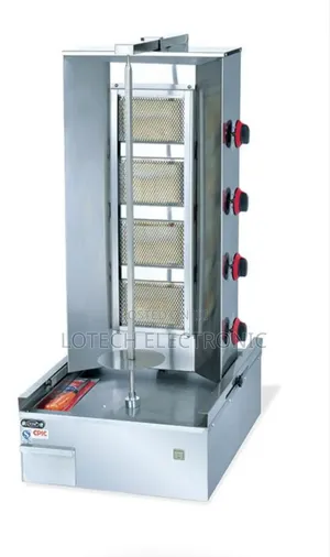Heavy-Duty Industrial Standing Shawarma Machine. Stainless Steel