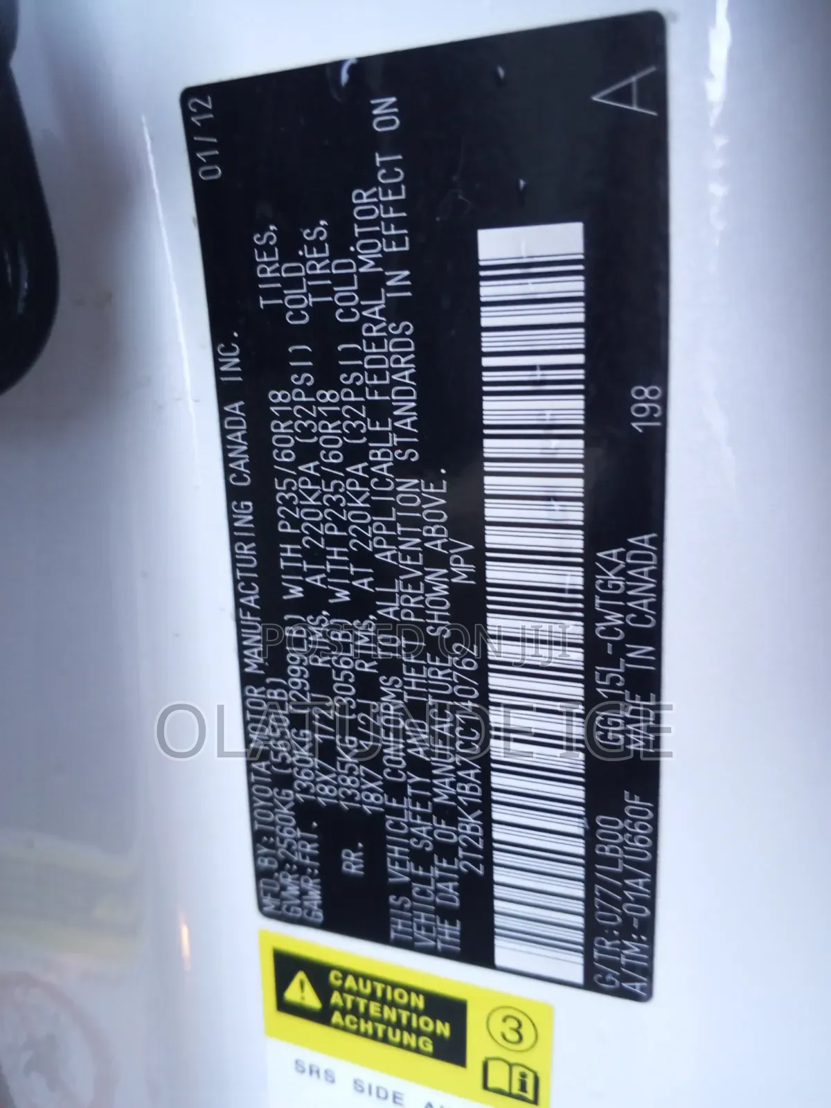 Lexus RX 2012 White