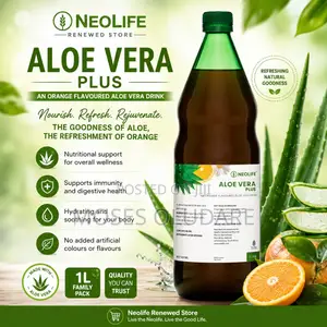 Aloe Vera Plus Orange - 1 Litre Single - A Refreshing, Delicious Drink