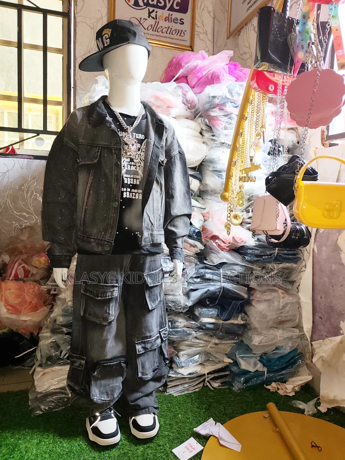 Boys 3pc Stone Jean Set