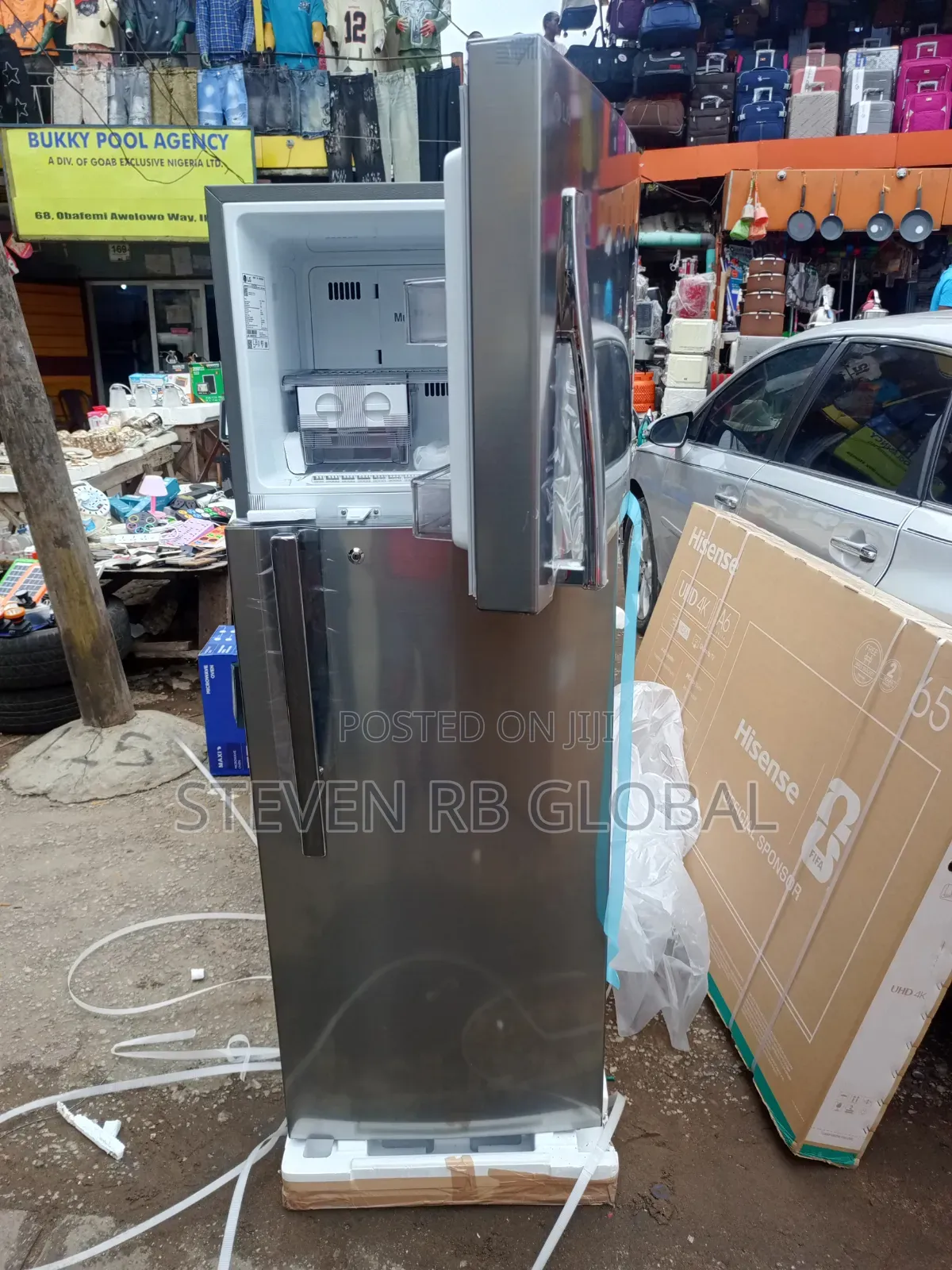 Lg 308l Double Door Top Mount Refrigerator | Ref 322 RLBN (Silver)