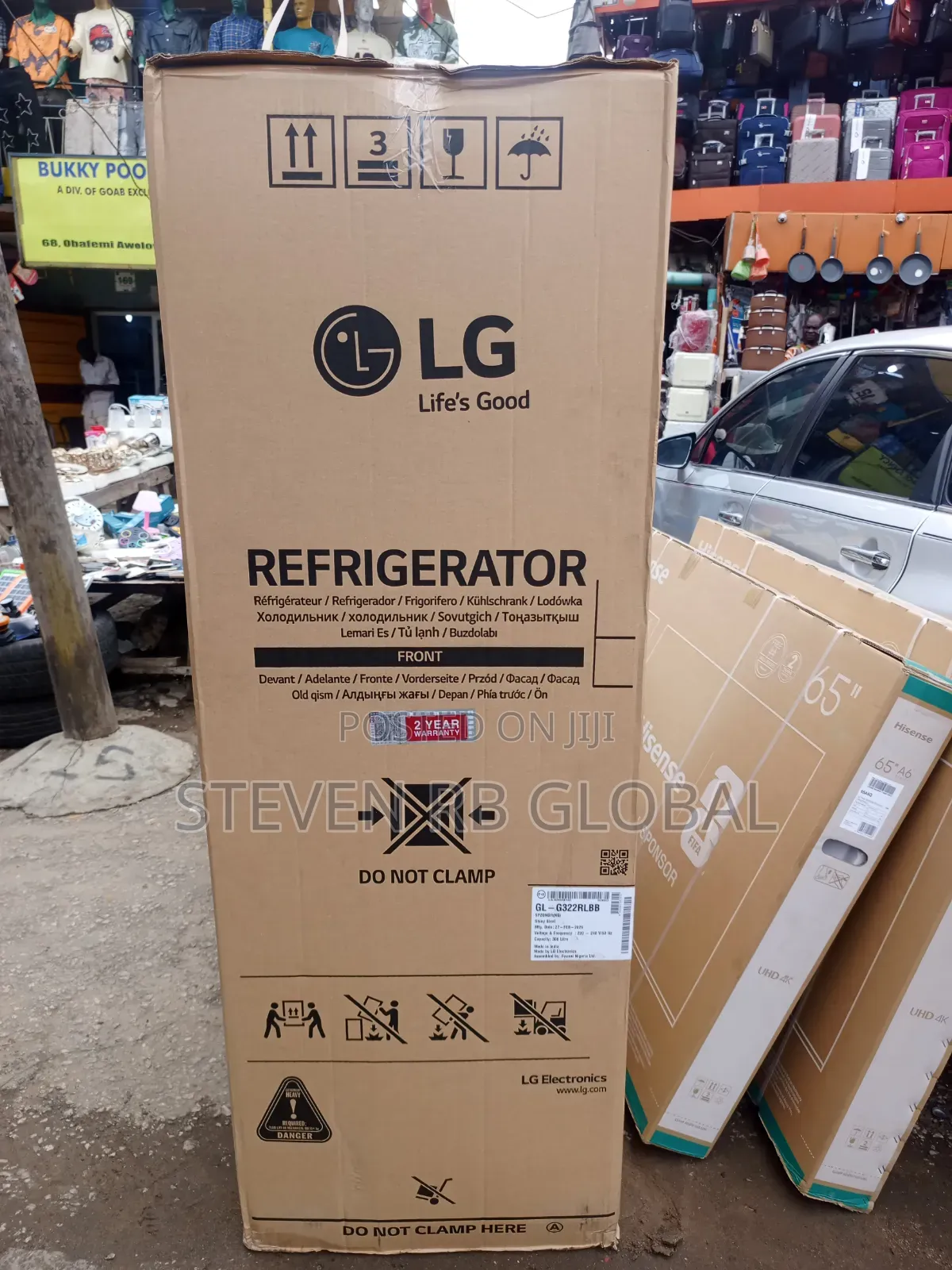 Lg 308l Double Door Top Mount Refrigerator | Ref 322 RLBN (Silver)
