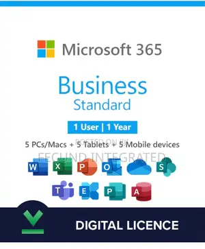 Microsoft Office 365 Business Standard 1 Year Per User
