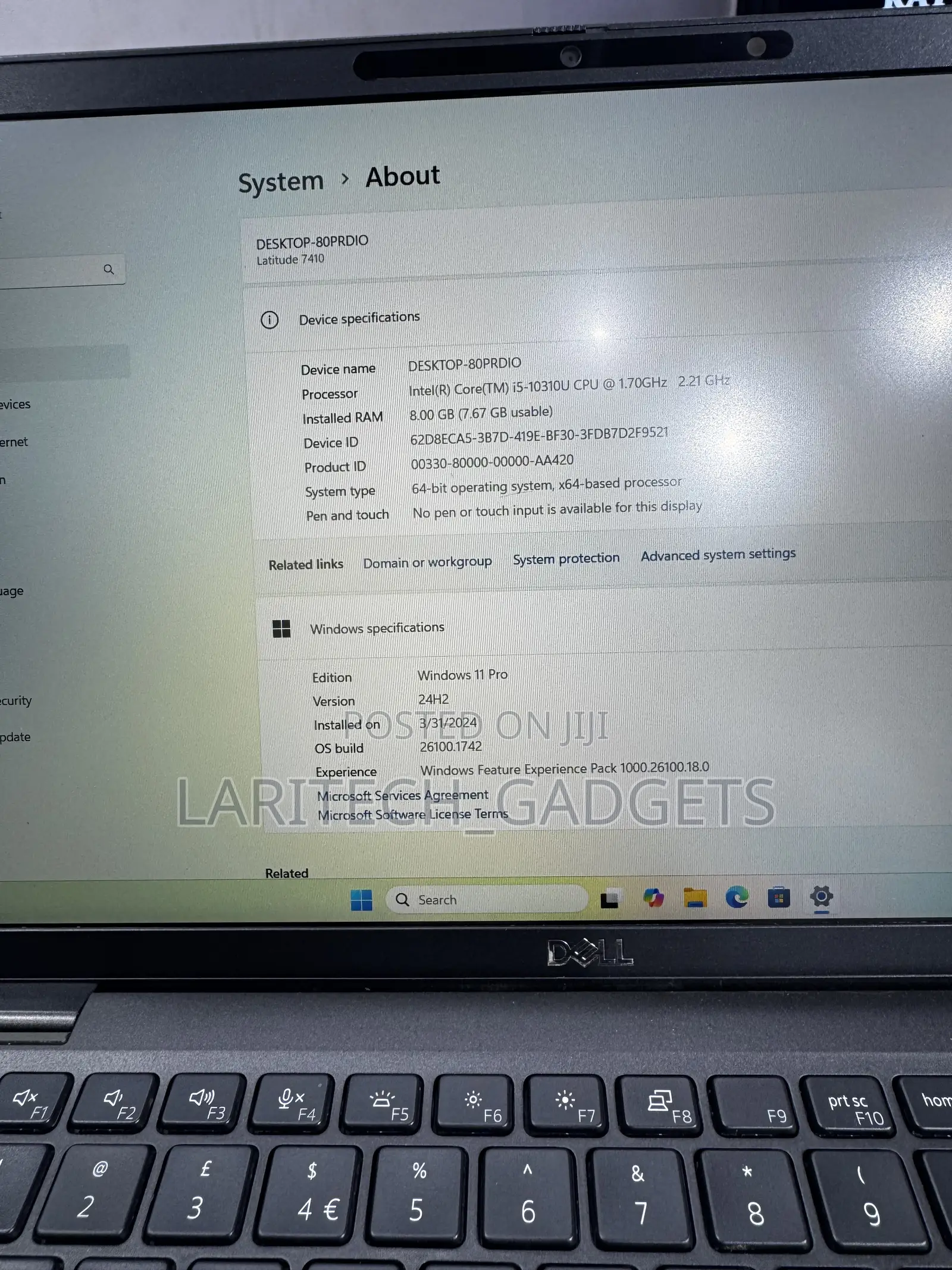 Laptop Dell Latitude 7410 8GB Intel Core i5 SSD 256GB