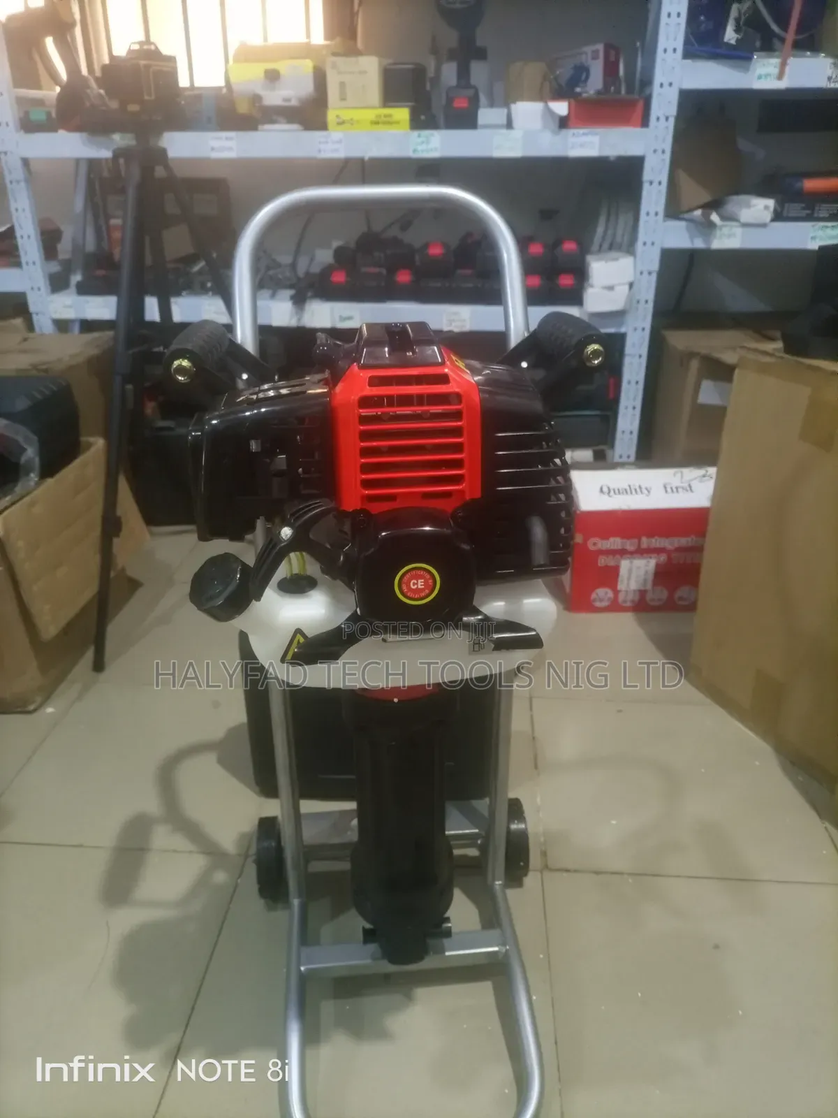 Gasoline Jack Hammer Machine With Trolley