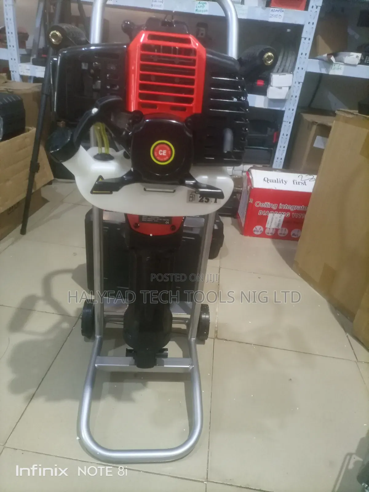 Gasoline Jack Hammer Machine With Trolley