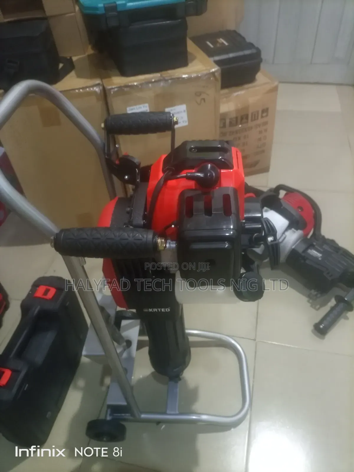 Gasoline Jack Hammer Machine With Trolley