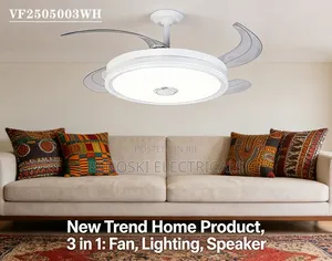 3-in-1 Chandelier Fan With Bluetooth Speaker