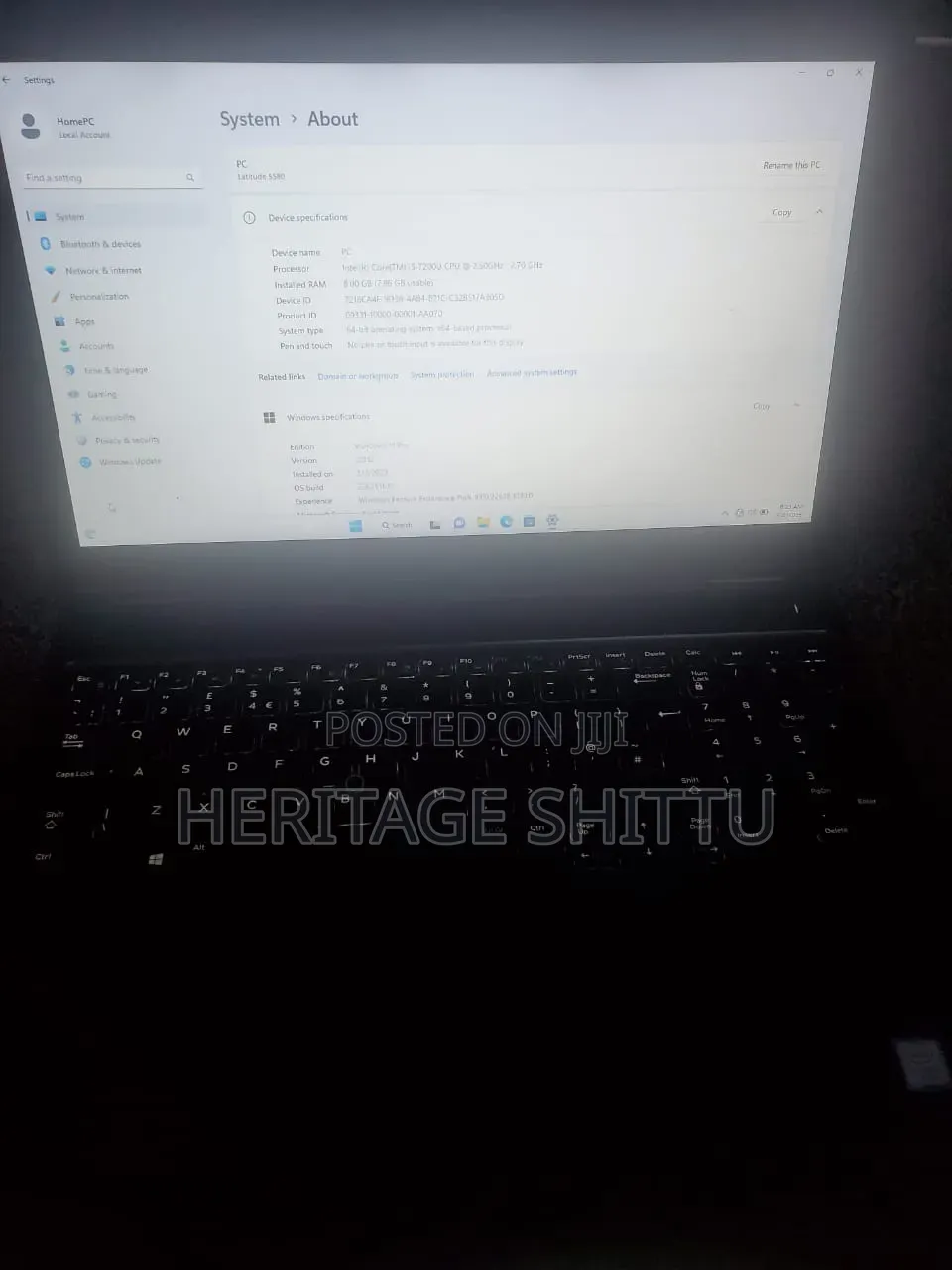 Laptop Dell Latitude 5580 8GB Intel Core i5 SSD 256GB