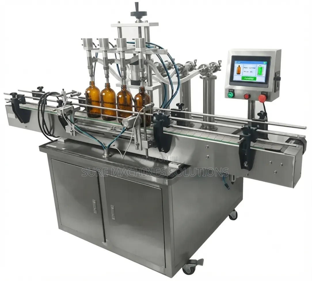 Automatic 4 Nozzle Liquid Filling Machine