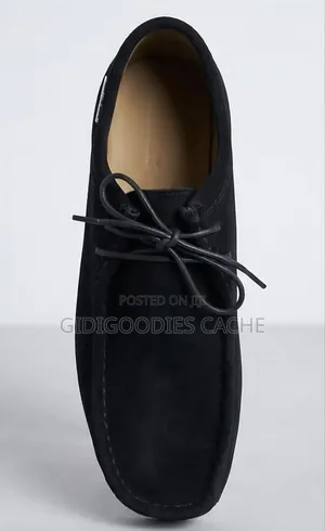 Men's Black Suede Lace-Up Wallabees Size 40-46